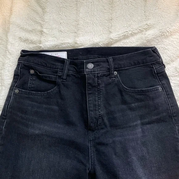 Black High Rise Kick Fit Jeans - Picture 5 of 8